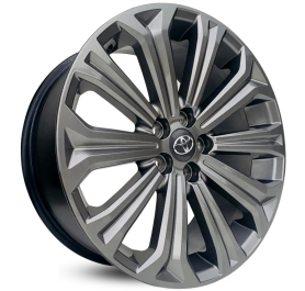 4 RODAS KR S22 MODELO COROLLA ALTIS HYBRID / ARO 17X7 / 5X100, ET39 cor:Grafite Brilhante 1