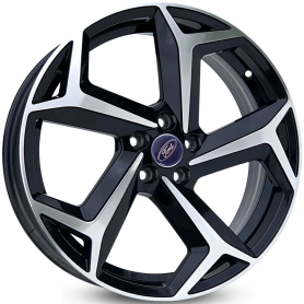 4 RODAS KR S23 FORD FOCUS / ARO 17X7 / (5X108) ET40 cor:Preta Diamantada 1