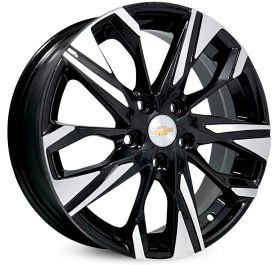 4 RODAS KR S24 GM TRACKER TURBO / ARO 17X7 / (5X105) ET41 cor:Preta Diamantada 1