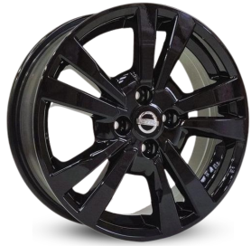 4 RODAS KR S33 MODELO NOVO NISSAN KICKS / ARO 16X6 / (4X100) ET40 cor:Black Piano 1