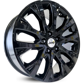 4 RODAS KR S34 MODELO JEEP / ARO 18X7 / (5X110) ET40 cor:Black Piano 1