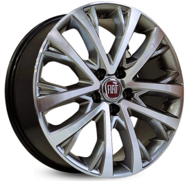 4 RODAS KR S34 MODELO TORO RANCH / ARO 16X6 / (5X110) ET28 cor:Grafite Diamantada 1