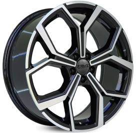 4 RODAS ZEUS SALERNO GOL SAVEIRO / ARO 19X7,5 / (4X100) ET42 cor:Preta Diamantada 1