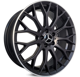 4 RODAS GT7 MODELO MERCEDES B200 / ARO 20X8 / (5X112) ET42 cor:Preta Fosca 1