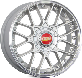 4 RODAS RAW MODELO BBS RS 2 / ARO 17X7 / (4X100) ET35 cor:Prata Diamantada 1