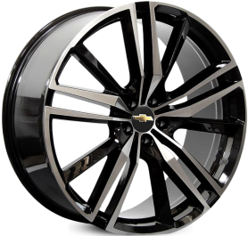 4 RODAS RAW MODELO EQUINOX PREMIER / ARO 22X9 / (5X115) ET43 cor:Preta Diamantada 1