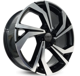 4 RODAS ZEUS VENETO GOL POLO TRACK / ARO 20X7,5 (4X100) ET40 cor:Preta Diamantada 1