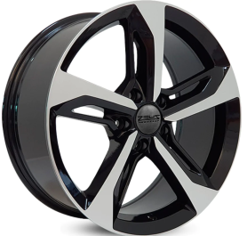 4 RODAS ZEUS MODELO POLO, NIVUS, VIRTUS / ARO 18X8 / (5X100) ET42 cor:Preta Diamantada 1